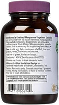 Bluebonnet Nutrition Albion Chelated Manganese Amino Acid Chelate Soy Dairy & Gluten Nongmo Kosher Vegan 90 Count
