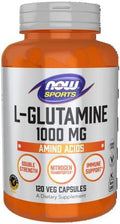Now Sports Nutrition Lglutamine Double Strength 1000 Mg Amino Acid 240 Veg Capsules