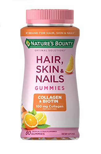 Viactiv Calcium +Vitamin D3 Supplement Soft Chews Milk Chocolate 60 Chews and Nature's Bounty Optimal Solutions Hair Skin and Nails with Biotin and Collagen