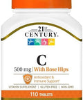 21St Century Vitamin C With Rose Hips 500 Mg 110 Tablets