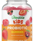 Lifeable B Complex Kids + Probiotic 2 Billion Cfu Kids Gummies Bundle Great Tasting Vitamin Supplement Gluten Gmo Chewable Gummy