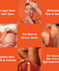 Bio-Oil Skincare Body Oil Serum For Scars And Stretch Marks Face And Body Moisturizer With Vitamin E & A For Sensitive Dry Skin Dermatologist Recommended Travel Size .85 Oz Pack Of 3