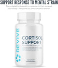 Revive Md Cortisol Manager 90 Vegetarian Capsules - Cortisol Supplement With Magnesium & L-Theanine Support Health Focus Energy Fatigue & Adrenal Gland Function - Vegan & Gluten-