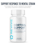 Revive Md Cortisol Manager 90 Vegetarian Capsules - Cortisol Supplement W/Magnesium & L-Theanine Support Health Focus Energy Fatigue & Adrenal Gland Function - Vegan & Gluten-Free (30 Servings)