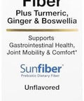 California Gold Nutrition Prebiotic Fiber Plus Turmeric Extract Organic Ginger Extract And Boswellia Extract 3 Packets 0.22 Oz (6.3 G) Each