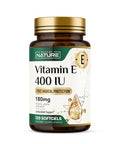 Built by Nature Vitamin E with Olive Oil 400 IU (dlAlpha Tocopherol) High Potency Antioxidant Supplement for Immune Skin and Heart Health NonGMO 4 Month Supply 120 Softgels