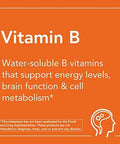 Now Supplements Vitamin B100 Energy Production Nervous System Health 250 Veg Capsules