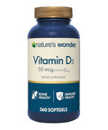 Nature'S Wonder Vitamin D3 2000Iu (50Mcg) 1 Year Supply To Support Bone Health Immune System And Promotes Calcium Absorption Gluten Free 360 Softgels