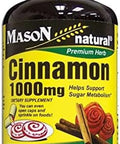 Mason Natural Cinnamon 1000 Mg 100 Capsules (Pack Of 4)