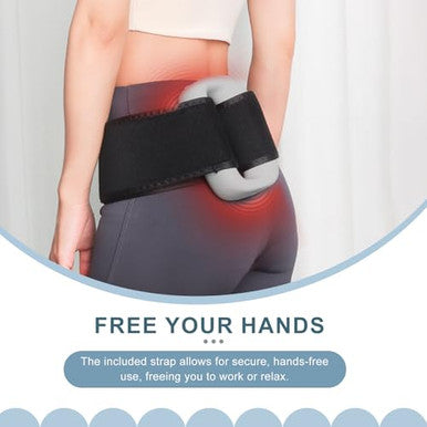 Ds Savoring Multifunctional Full-Body Fascia Ring Massager 3 Modes & 6 Intensities Deep Tissue Vibration Hands-Free Electric Massage Ring For Muscle Recovery & Relaxation For Athletes & Office Workers