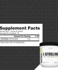 Nutrabio L-Citrulline Free Form Amino Acid 5.3 Oz (150 G)