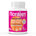 Florajen Digestive Enzymes With Probiotics & Prebiotics - Triple-Action Formula For Gut Health Bloating & Gas Relief - Supports Gluten & Dairy Digestion - Clean - Non-Gmo 30-Count