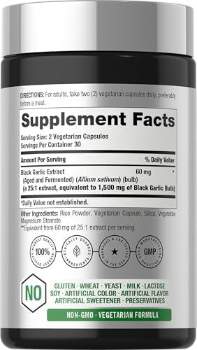 Horbaach Aged Garlic Extract Capsules 60 Count