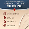 Ebanel Silicone Scar Gel With Allantoin, Emu Oil, Vitamin E And Onion Extract, For Old & Scars From Surgeries, C-Section, Injuries, Burns & More
