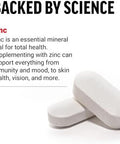 Force Factor Zinc 50Mg, Zinc Supplements With Zinc Oxide Powder, Zinc Gluconate, And Zinc Citrate For Immune Support And Immune Health, High-Potency, Vegan, Gelatin Free, Non-Gmo, 240 Tablets