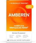 Amberen Menopause Supplement For Women 60 Capsules Clinically Proven Helps Support Hormone Balance Helps Relieve 12 Menopause Symptoms: Hot Flashes Night Sweats Mood Swings And More