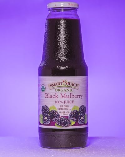 Smart Juice Organic Black Mulberry Juice - 33.8 fl oz (1L) - (case of 6)