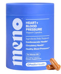 O Positiv Meno Heart Blood Pressure Support Capsules Daily Support For Healthy Circulation Stress Management & Blood Pressure With Coq10 Beets Pine Bark & Saffron 30 Servings