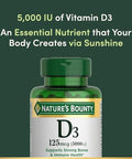 NatureS Bounty Vitamin D5000 Iu Softgels Maximum Strength 150 Ea ( Pack Of 2)
