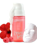Essenherb Quick & Deep Bubble Serum Essence With Hibiscus Collagen Micro Bubble Mask For Daily Hydration Fast-Absorbing Serum That Helps Revitalize Dull Skin For A Healthy Glow 3.28 Fl Oz