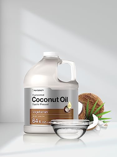 HorbÃƒÆ’Ã‚Â¤ach Coconut Oil for Cooking | Liquid | 64 oz | Fractionated & Unflavored | Keto Friendly | Vegetarian, Non-GMO & Gluten Free
