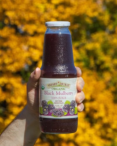 Smart Juice Organic Black Mulberry Juice - 33.8 fl oz (1L) - (case of 6)
