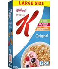Kellogg's Special K Breakfast Cereal, Family Breakfast, Fiber Cereal, Large Size, Original, 12oz Box (1 Box)