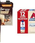 AtkinscafÃƒÂ© Caramel Iced Coffee Protein Shake 15G Protein Low Glycemic 3G Net Carb 1G Sugar & Creamy Vanilla Protein Shake 15G Protein Low Glycemic 2G Net Carb 1G Sugar Keto Friendly