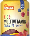Sundance Kids Multivitamin Gummies With Vitamins D3 C B12 And Zinc 50 Count Mixed Berry Flavor Vegetarian Nongmo & Gluten Supplement