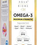 Enzymedica Aqua Biome Fish Oil Maximum Strength 120 Count