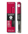 Revlon Liquid Lipstick With Clear Lip Gloss Colorstay Overtime Lipcolor Dual Ended With Vitamin E 010 Non-Stop Cherry 0.07 Fl Oz