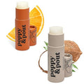 Poppy & Pout Jumbo Lip Balm 2 Pack, All Natural Lip Balms & Moisturizers, Hydrates With Beeswax, Vitamin E, Organic Coconut, Island Coconut & Orange Bloom