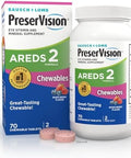 Preservision Areds 2 Eye Vitamins #1 Eye Doctor Recommended Brand Chewable Lutein And Zeaxanthin Supplement With Vitamin C Vitamin Ezinc And Copper Mixed Berry 70 Tablets
