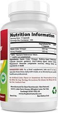 Best Naturals Apple Cider Vinegar Plus 600 Mg 120 Capsules Vinegar Capsules For Healthier Digestion Cleanse Body Naturally (Pack Of 2)
