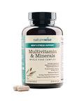 NatureWise Multivitamin for Men + Stress Support + Fulvic Ionic Minerals + Probiotics for Immunity Male Health Digestion + Whole Organic Foods Vegetarian NonGMO 60 Capsules[1Month Supply]