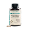 NatureWise Multivitamin for Men + Stress Support + Fulvic Ionic Minerals + Probiotics for Immunity Male Health Digestion + Whole Organic Foods Vegetarian NonGMO 60 Capsules[1Month Supply]
