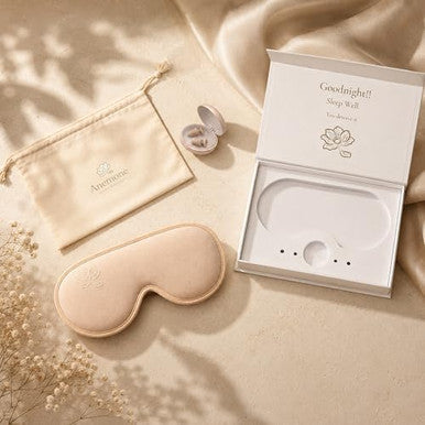 Anemone Contour Sleeping Mask For Women Softer Than Silk Eye Masks For Sleep Complete Blackout Zero Eye Pressure Fit Lightweight Eye Care Travel Essentials Included