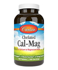Carlson Chelated CalMag 2: 1 Calcium to Magnesium Ratio Bone Support Muscle Function and Energy Production 180 Tablets