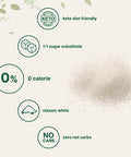 Monk Fruit Sweetener with Erythritol Granules, 4 Pounds, No After Taste, 1:1 White Sugar Substitute, Keto Diet Friendly, Zero Calorie, Natural Sweetener for Drinks, Coffee, Tea, Cookies, No-GMO, Vegan