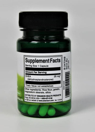 Swanson Dhea 25 Milligrams 30 Capsules (2 Pack)