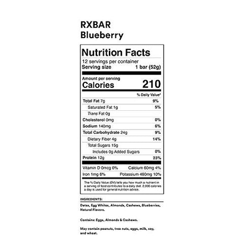 RXBAR Protein Bar, Variety Pack, 2 Flavors (24 Bars)