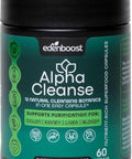 Edenboost Liver Support Supplement - Advanced Detox Cleanse With 12 Organic Superfoods - Milk Thistle Spirulina Turmeric For Liver Digestion Energy 60 Vegan Capsules Alphacleanse