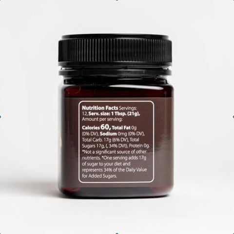 MELVO Manuka Honey MGO 263+ Manuka Honey (250g/8.8oz), Superfood, Authentic Raw Honey from New Zealand