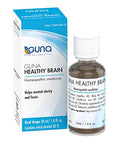 Guna Healthy Brain Natural Homeopathic Support for Mental Fatigue Concentration Memory and Mental Clarity 1 Ounce