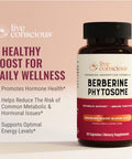 Live Conscious Berberine Phytosome - Advanced & Bioavailable Berberine Formula Optimal Energy Metabolic Health & Weight Management 30 Servings