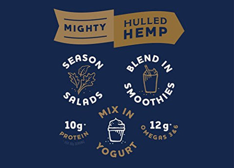 Mighty Seed Hemp Hulled Seeds, 24 Ounce | 10 g Protein, 12 g Omegas per 30 g Serving, Gluten-Free, Perfect for Salads, Cereal, Granola, Oatmeal and Yogurt