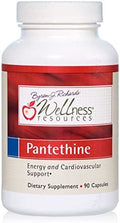 Wellness Resources Pantethine Active Vitamin B5. Vegan 300mg 90 Capsules