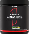Rule 1 Proteins Charged Creatine Multifunction Workout Supplement With Creatine Electrolyte And Energy Blends For Intensity Performance & Hydration Support (30 Servings Snow Cone)