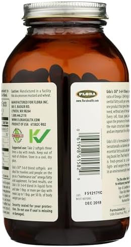 Flora Udo'S Choice Omega 369 Oil Blend Vegetarian Capsules 180 Count61582