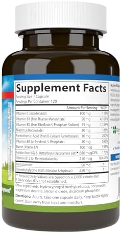 Carlson Active B Complex Energy Production Immune Function and Stress Management (120 Capsules)
